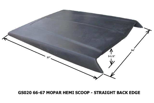 GS020 66-67 Mopar Hemi Scoop - straight back (1)