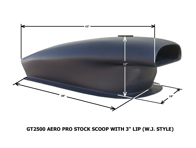 GT2500 Aero Pro Stock Scoop (W J Style)