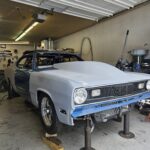 70-72 Duster custom 8 inch Sunoco pin on hood - Tory S. (1)